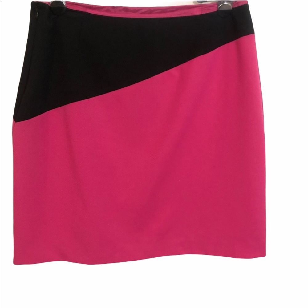INC International Mini Skirt Pink Black Size 6